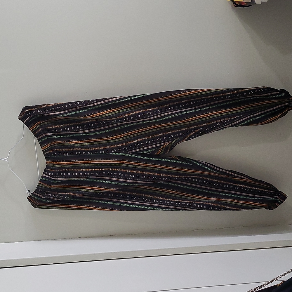 Multicolor design cuff joggers